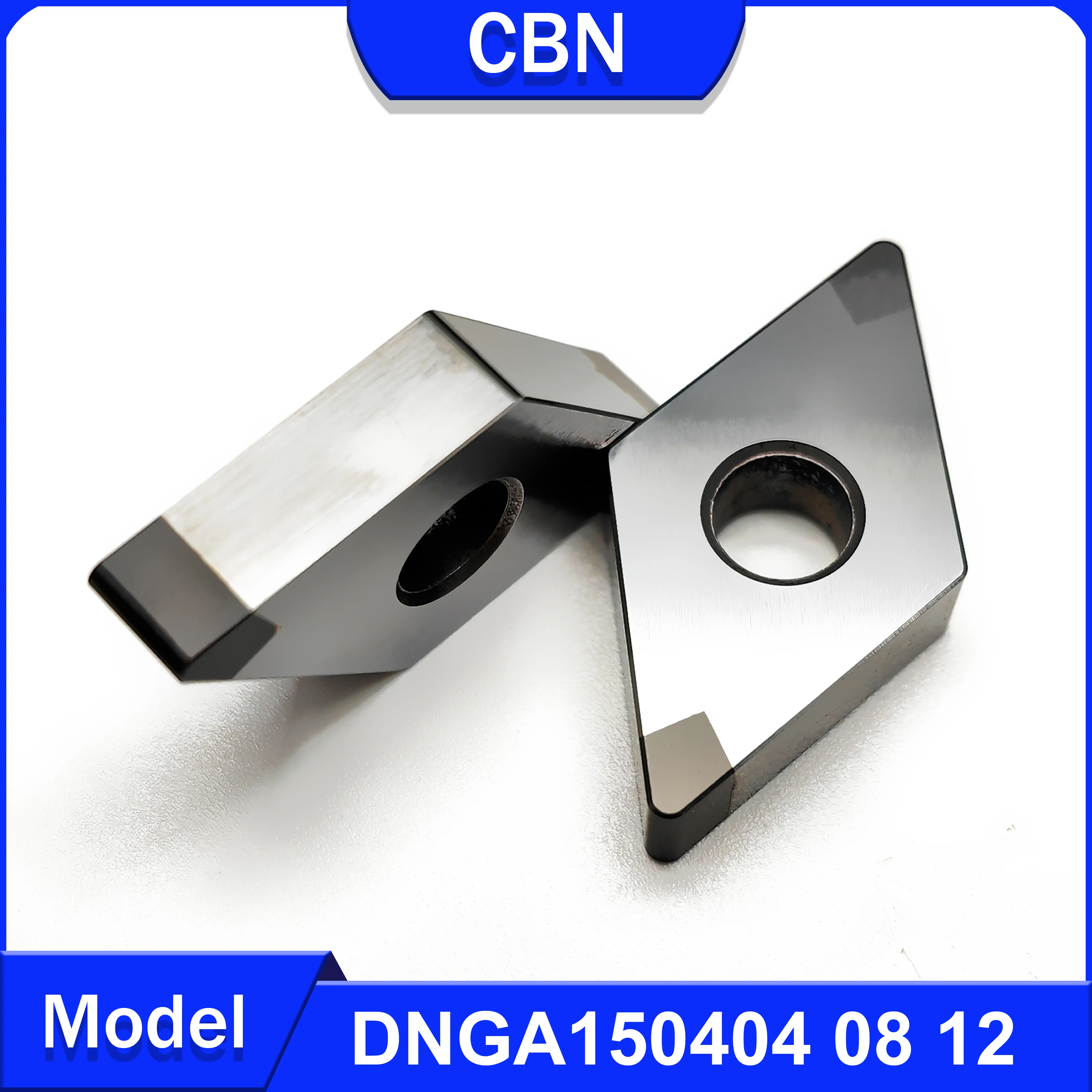 Ferramenta de Torneamento Cbn para Usinagem Aço Duro e Ferro Fundido e Outros Materiais de Alta Dureza Dnga 150404 Dnga150408 Dnga150412