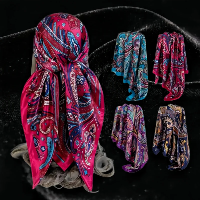 Bohemian Ethnic Style Classic Fashion European  American Women's Cashew Patterned Square Scarves Headscarves Scarves Everyday