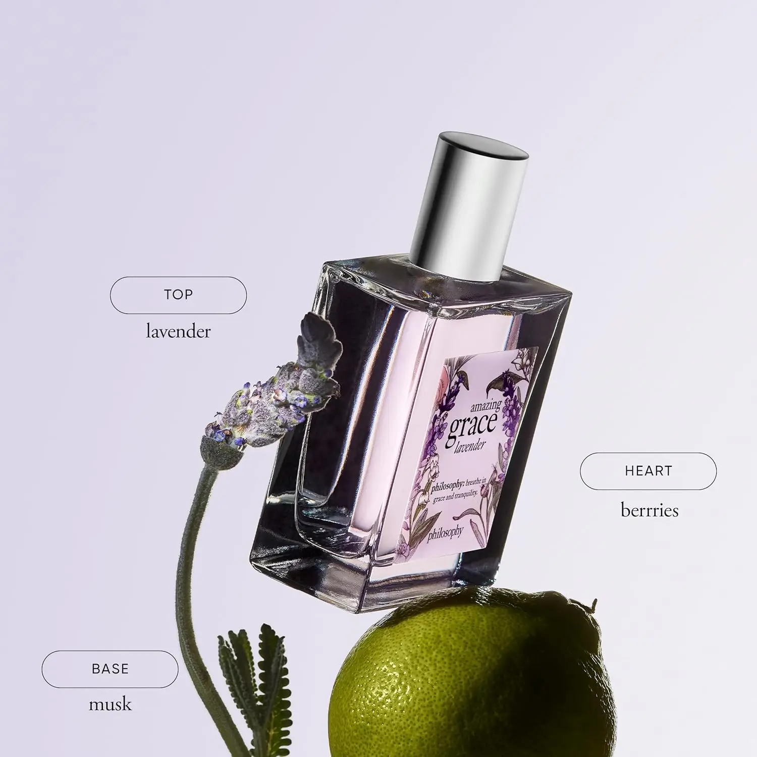 Philosophy Amazing Grace Perfume 60ml EDT Long Lasting 10h Lavender Bergamot Ballet Rose Clean Fresh Floral Spray Independence Day 4th of July Father Day Gift Idea Creative Birthday Wedding Anniversary Milestone Graduation Celebration Vaporisateur view 8