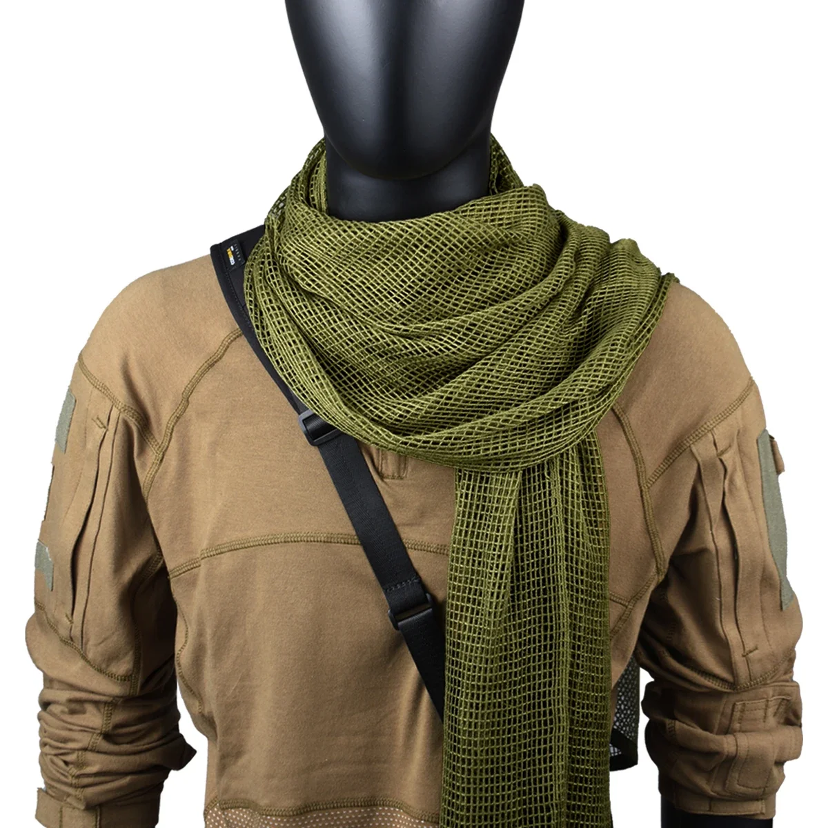 Camouflage Scarf Mesh Breathbale Camo Mesh Scarf Face Veil Head Wrap for Outdoor Sports Camping Cycling Hiking Neckerchief Mask
