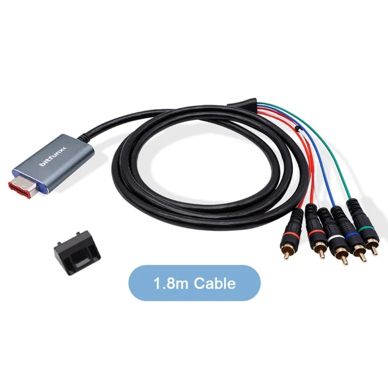 A98T Bitfunx Digital AV Output Component Video 5RCA Ypbpr Cable For Gamecube NGC High Quality Image view 5