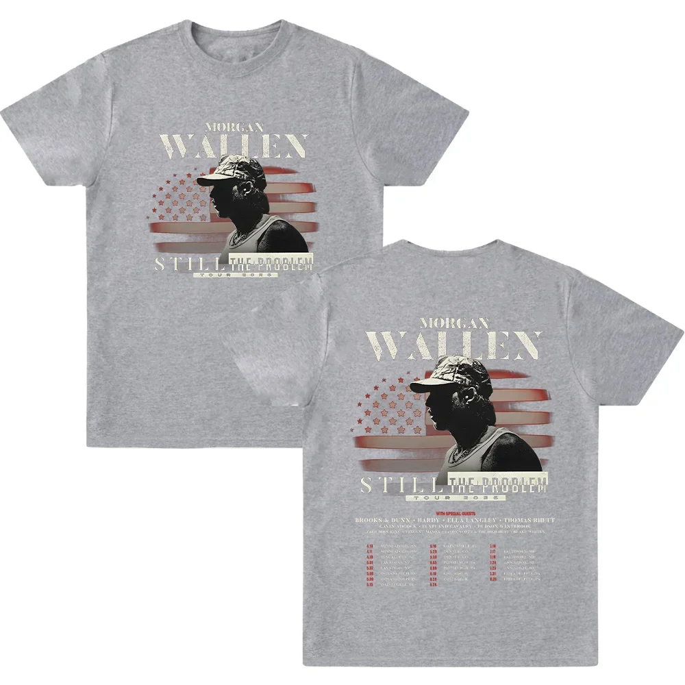 MorganWallen Still The Problem Tour 2026 Programma Tour Date Maglietta unisex Stampa Magliette in cotone Estate Streetwear Moda Tees