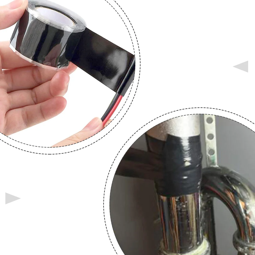 

1 Roll Waterproof Silicone Tape Pipe Wire Repair Electrical Insulation Adhesive Sealant High Temp Resistant Durable
