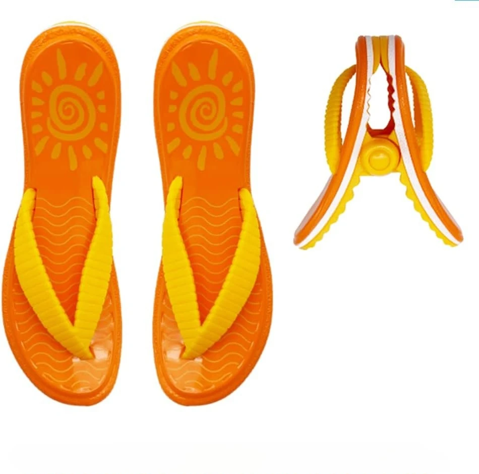 Beach Towel Clips for Beach Pool Chairs Cruise Flip Flops Fun,Cute Plastic Clothes Pins Towel Holders Secure Clips Clamps Jumbo