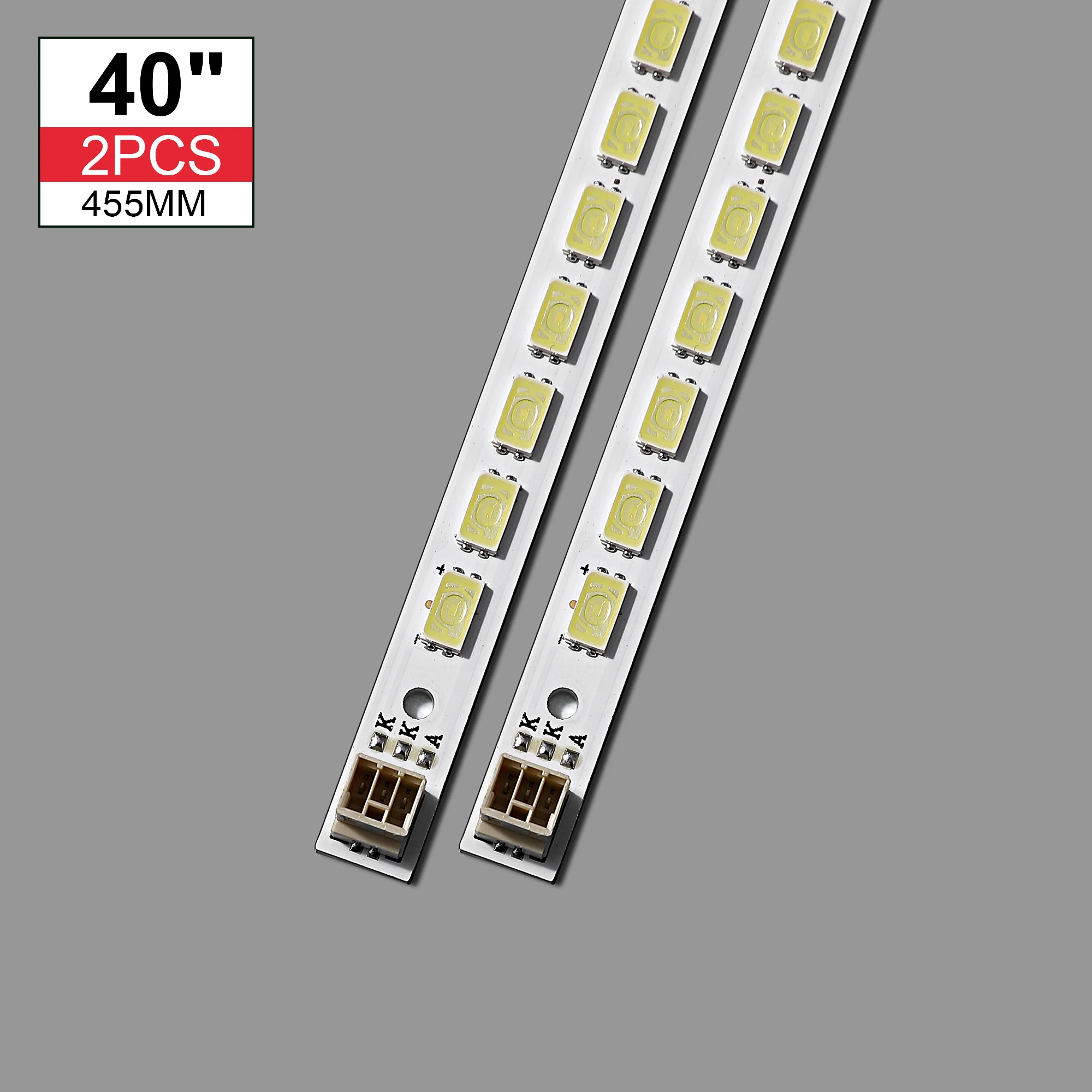 2 sztuk x 40 cal listwa oświetleniowa LED na 40 \'\'TV L40F3200B LJ64-03029A LTA400HM13 40 cal-L1S-60 G1GE-400SM0-R6 60-LEDs 455mm