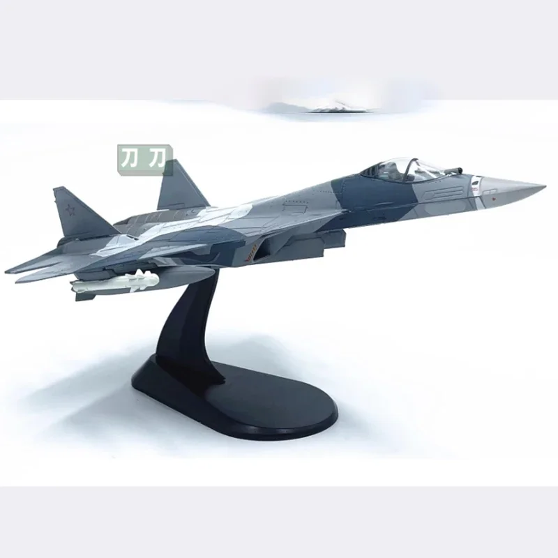 Diecast 1:100 Scale Russian Su-57 fighter Alloy Finished Simulation Model Toy Static Decoration Souvenir Gifts For Adult Boy