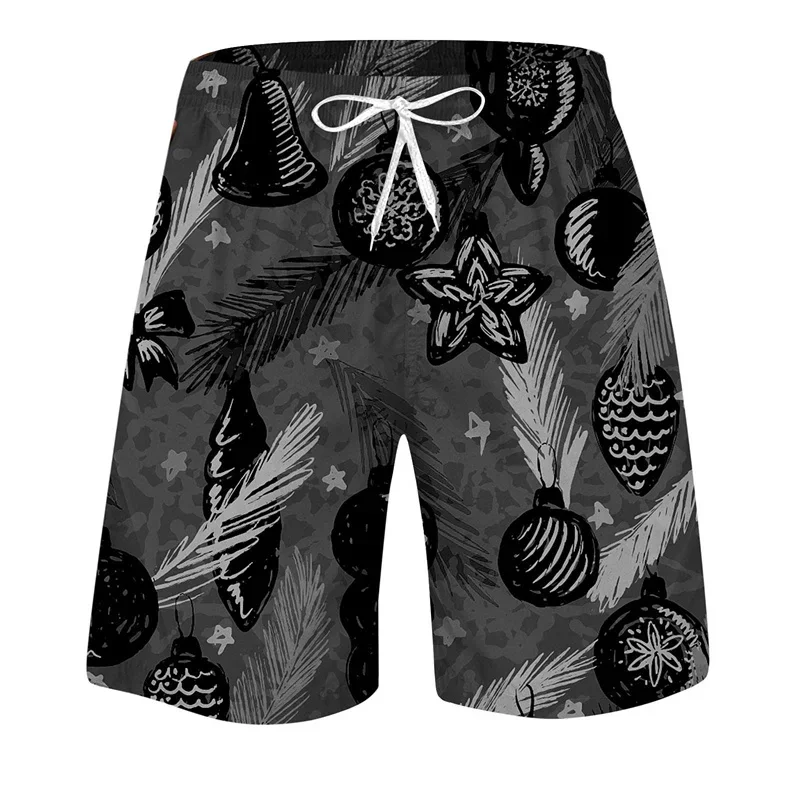 Popular Tropical Plants Beach Shorts For Men Summer Hawaiian 3D Print Leaf Swim Trunks Quick Dry Surf Board Shorts Clothes