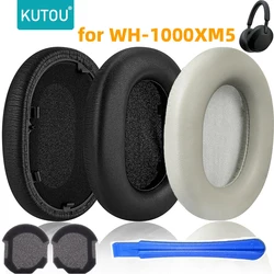 KUTOU Replacement Earpads for Sony WH-1000XM5 Headphone 1000XM5 1000 XM5 Soft Memory Foam Ear Pads Cushions Cover