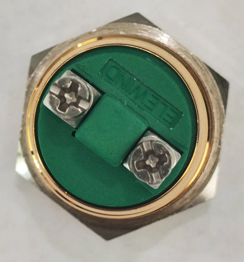 ELEWIND 16mm Screw terminal Momentary (1NO) Golden push button  (PM161B-10/G )