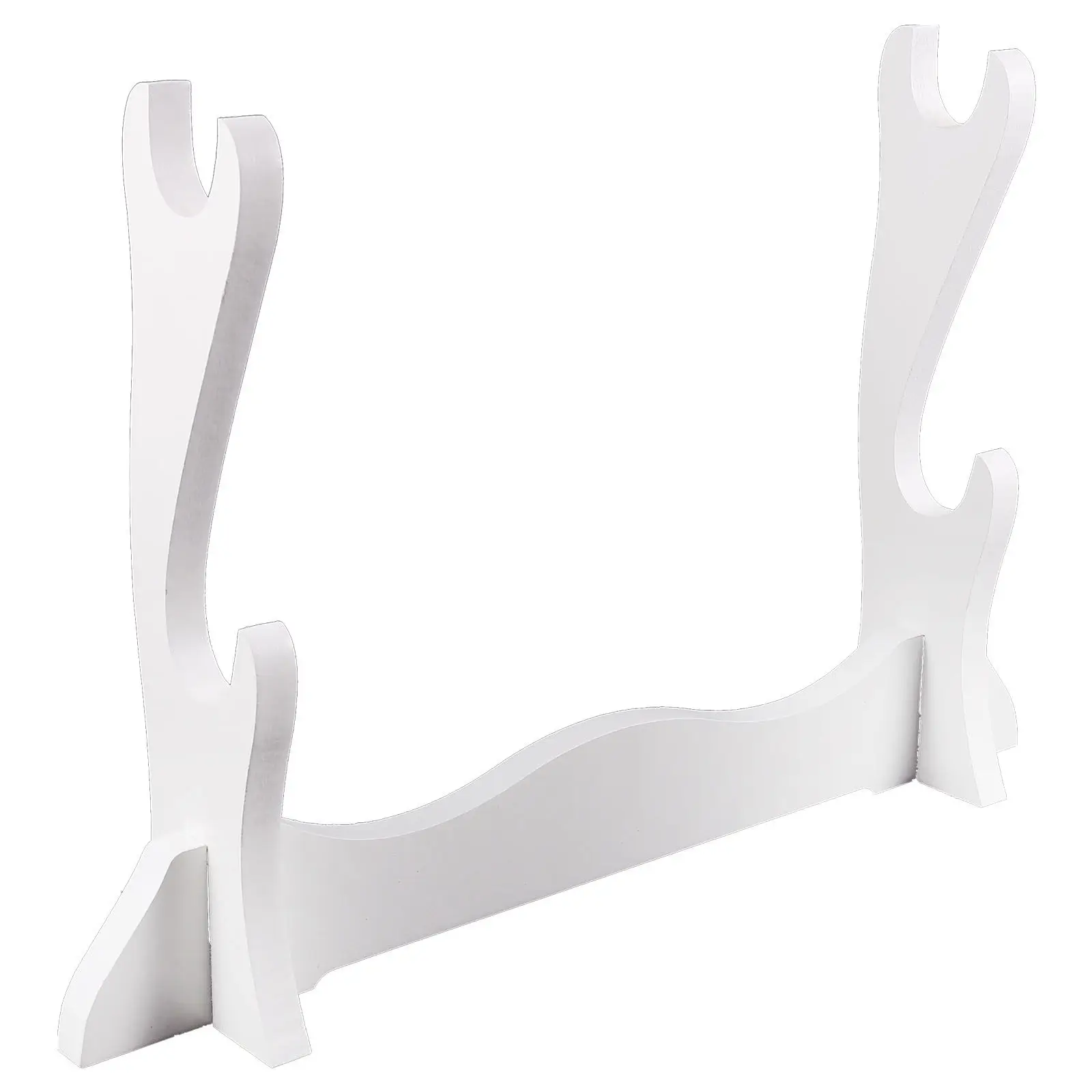 Desktop Stand Made of Solid Wood Horizontal Display Holder for Swords Flutes Blades Multipurpose Home Decor Rack