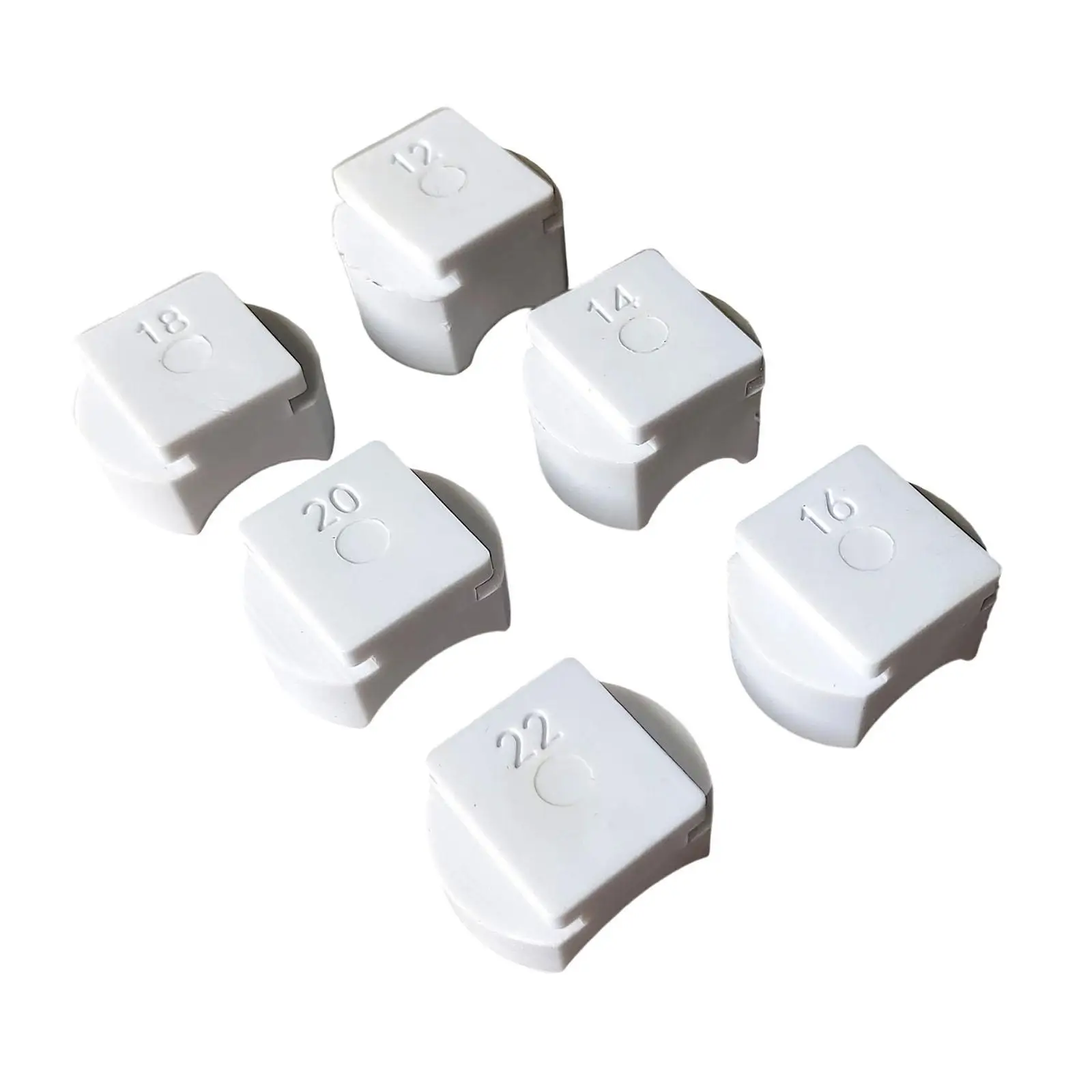 6 Pieces Small Ring Bender Machine Dies Nylon Dies for Jewelry Makers for Making Spoon Rings Ring Bending Machine Accessories