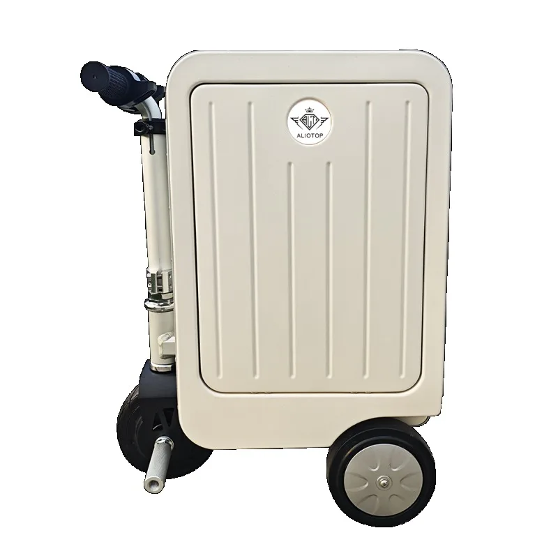 20252025 Unisex 20 Inch Smart Luggage Modern Portable Multifunctional Universal Wheel Aluminium Frame Rideable Computer Luggage