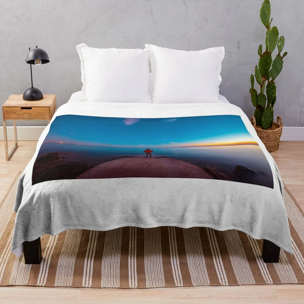 

Sunset at the sea, Trieste Throw Blanket bed plaid decorative Decoratives Blankets