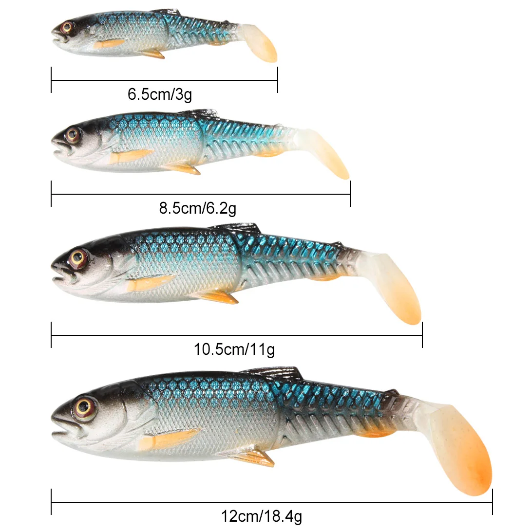 Spinpoler المفترس لينة الطعم الصيد إغراء 6.5 سنتيمتر 8.5 سنتيمتر 10.5 سنتيمتر 12 سنتيمتر جسر مجداف الذيل فتح الفم تهزهز رئيس صالح المتذبذب معالجة
