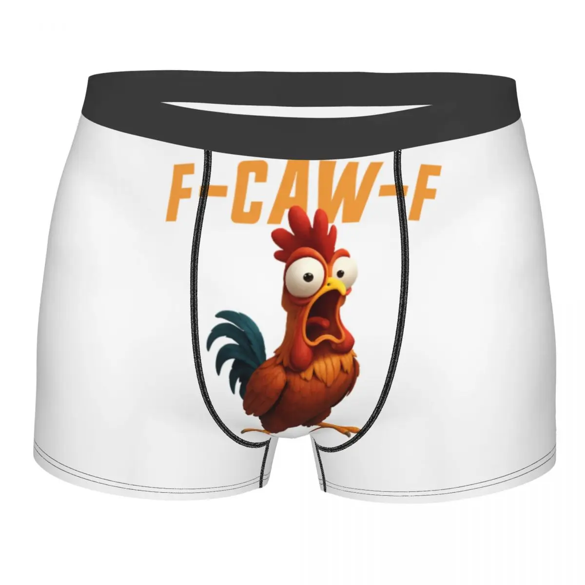 

Мужские крутые забавные трусы-боксеры F-Caw-F Chicken FCAWF, мужские эластичные шорты, трусы