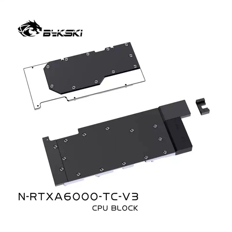 Bykski GPU Block for Leadtek RTXA6000 Tesla A40 48G Backplane Water Cooling Video Card / Copper Radiator N-RTXA6000-TC-V3