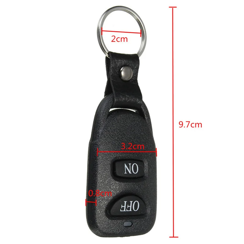 News 3X DC 12V 10A 1Ch Wireless Remote Control Switch System Receiver Transmitter 2 Buttons Waterproof Remote 433Mhz