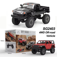 SG2403 1/24 Mini Rc Car 2.4g Remote Contorl Vehicle 4wd Off-Road High Speed Climbing Pickup For Children Boys Gift Toys Model