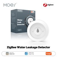 MOES Tuya ZigBee 3.0 Smart Water Leak Alarm Detector, Water Sensor Flood Leak, Real-Time Alarm, Smart Life App Notification