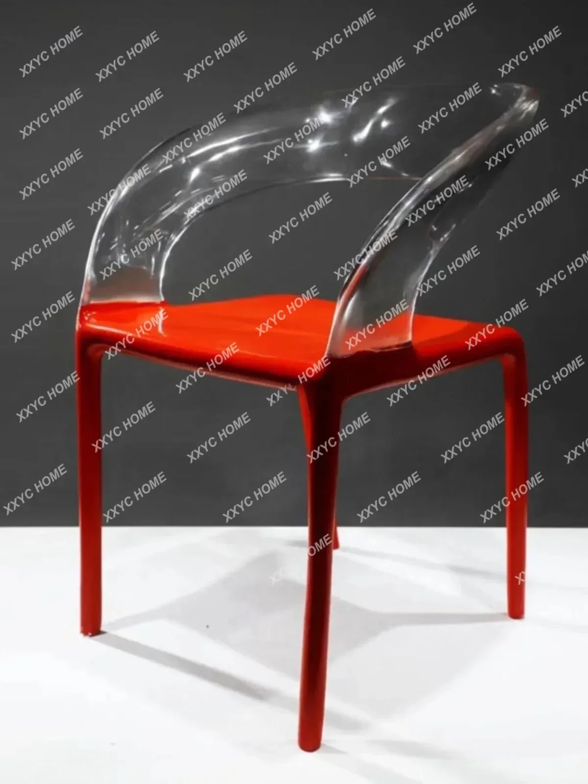 

Italian Platinum Epoxy Dining Chair Armchair
