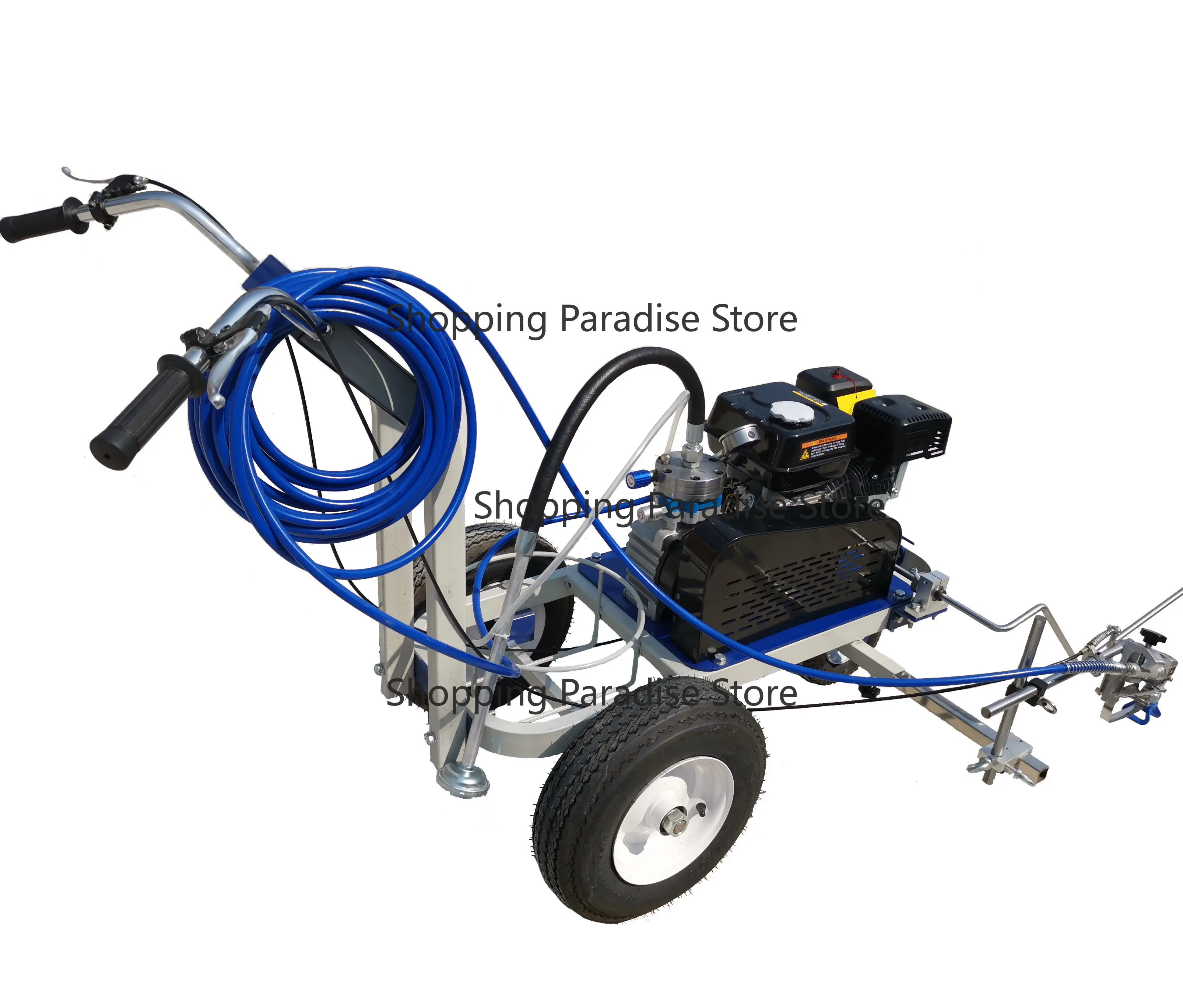 SW-5D Hand-Push Airless Line Striper Cold Paint Road Marking Machine for Pavement Parking Lot Painting Line Striping