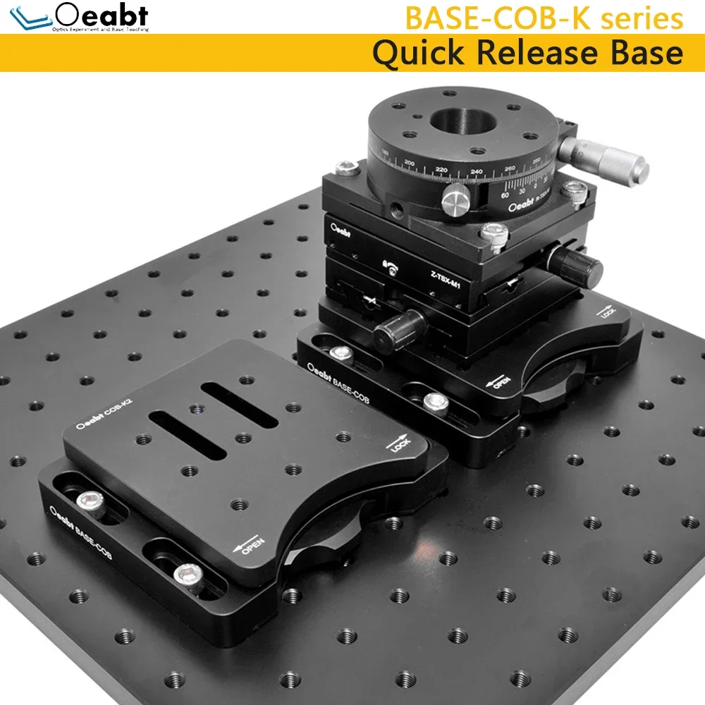 BASE-COB-K series Quick Release Base Adjustable Adapter Base Plate Mounting Plate Bread Flat Optical Experiment
