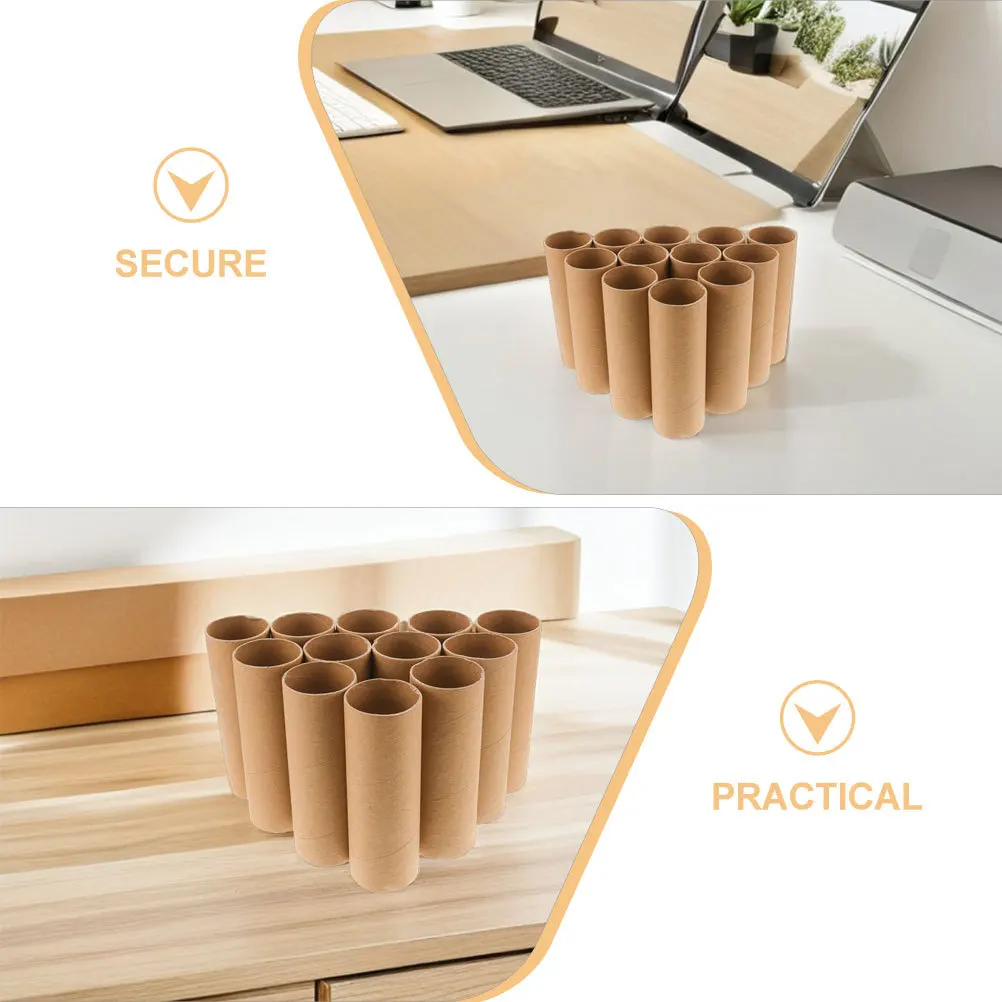 20 قطعة أنابيب ورقية ذاتية الصنع 15 سنتيمتر أنابيب من الورق المقوى المستديرة للمشروعات المدرسية الحرف الفنية قابلة لإعادة الاستخدام لوازم الحرف اليدوية لرابط الأسرة #5