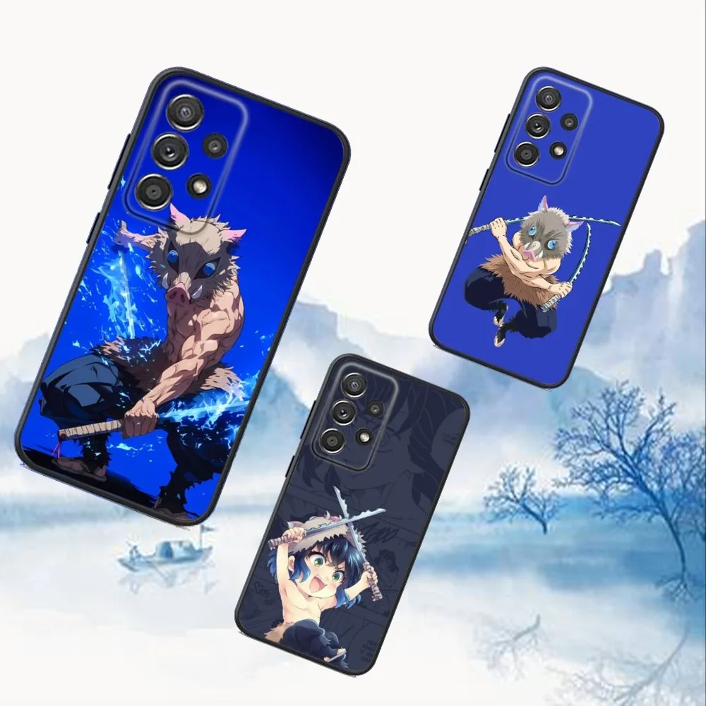 

Anime H-Hashibira Inosuke Phone Case For Samsung S25,S24,S21,S22,S23,S30,Ultra,S20,Plus,Fe,Lite,Note,10,9,5G Black Cover