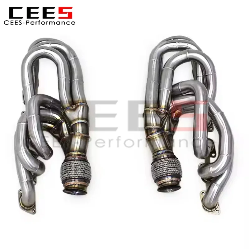 CEES Engine Header Manifold for Lamborghini Murcielago LP640 V12 6.2L 2007-2010 Racing Car Stainless Steel Exhaust Free System