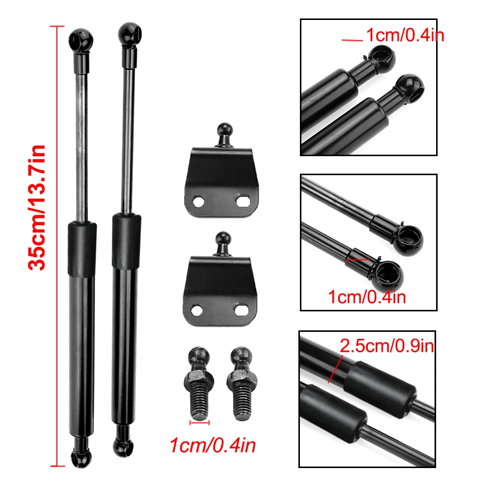 2Pcs 800N 300/350/400/450/500/550/600mm Gas Strut Bars Gas Spring Support Boot Bonnet Car Caravans Door Windows Hatches Boat Bus