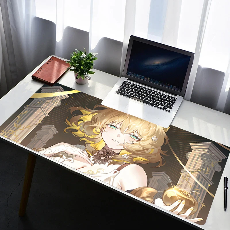 

Mouse Pad Computer Gamer PC Accessories HD Mousepad Rubber Non Slip Honkai Star Rail Aglaea Desk Mat Laptop Gamer Keyboard Pad