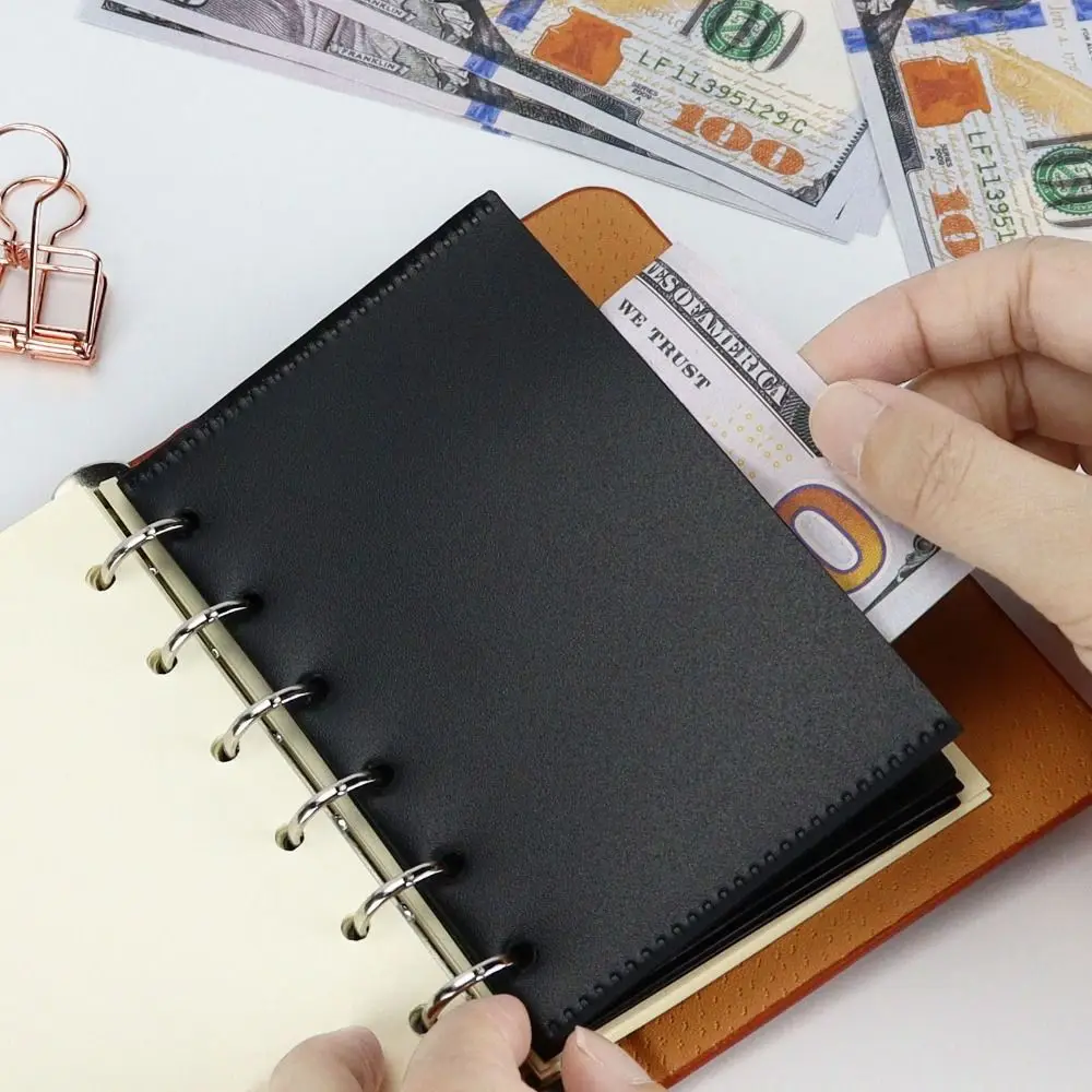 5pcs A6/A7 Binder Folders Inner Page PP 6 Hole Idol Photo Card Holder Photo Album Colorful Loose Leaf Inside Paper