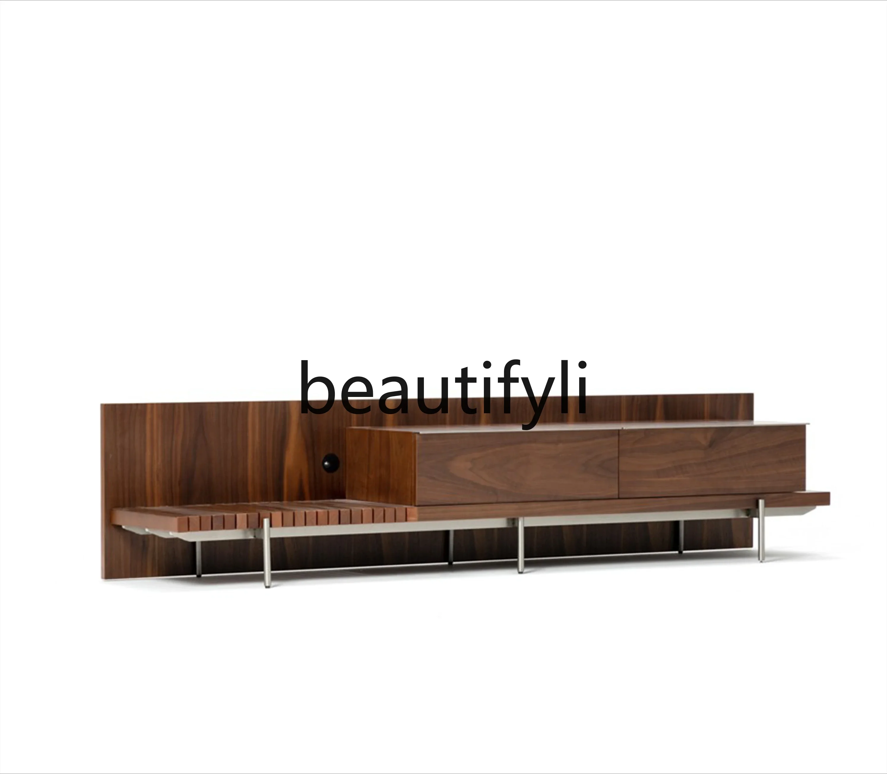 Black oak pattern household TV cabinet, side cabinet, storage table, sofa strip, few foyer