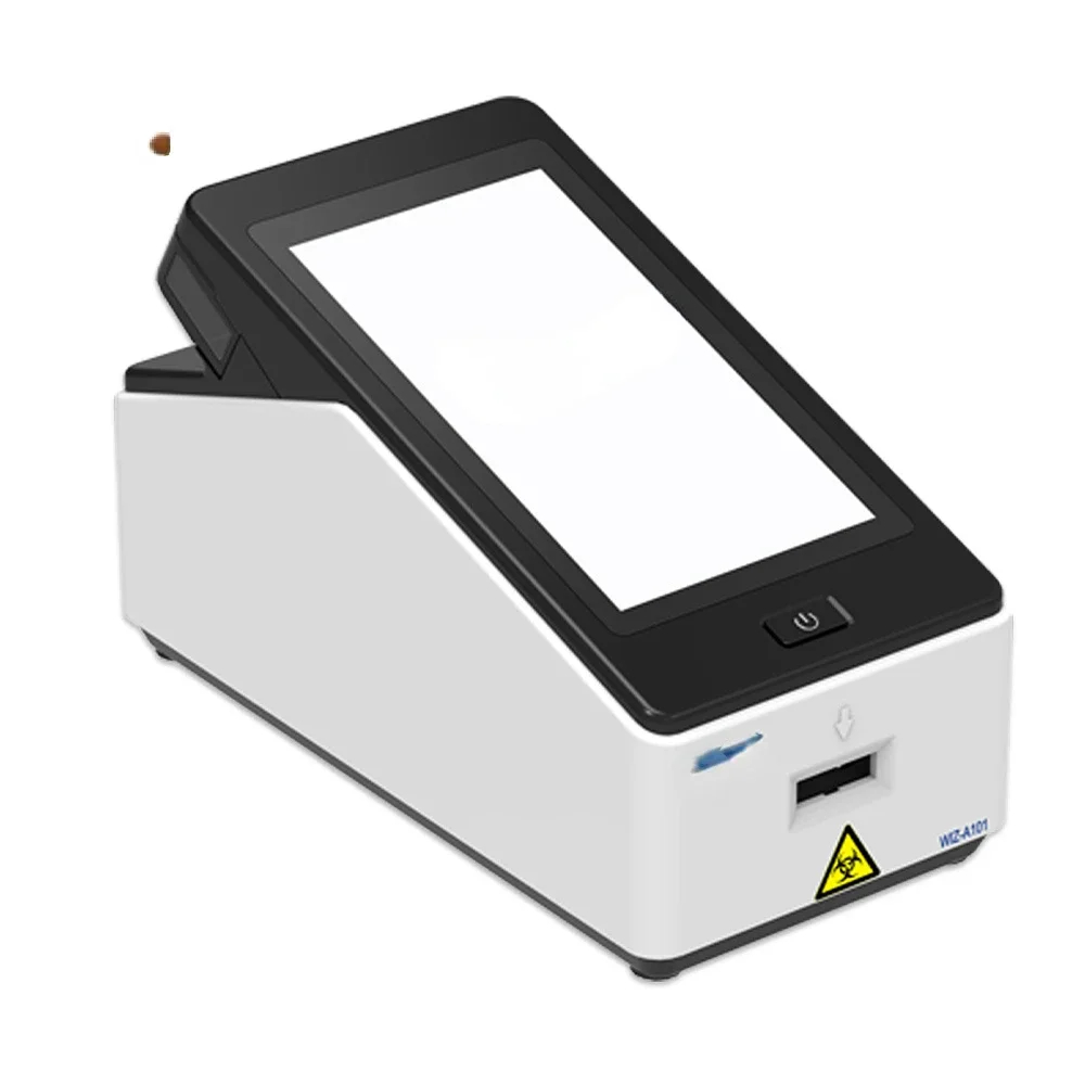 Test de diagnostic rapide (POCT) par immunoanalyse par fluorescence sèche monocanal résolu dans le temps avec écran tactile de 7 pouces