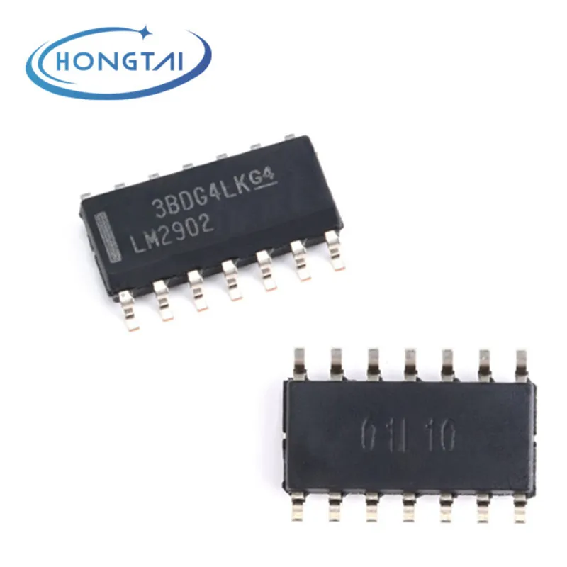 20 buah asli baru SMD LM2902DR SOP-14 daya rendah empat arah amplifier Operasional chip IC LM2902DR