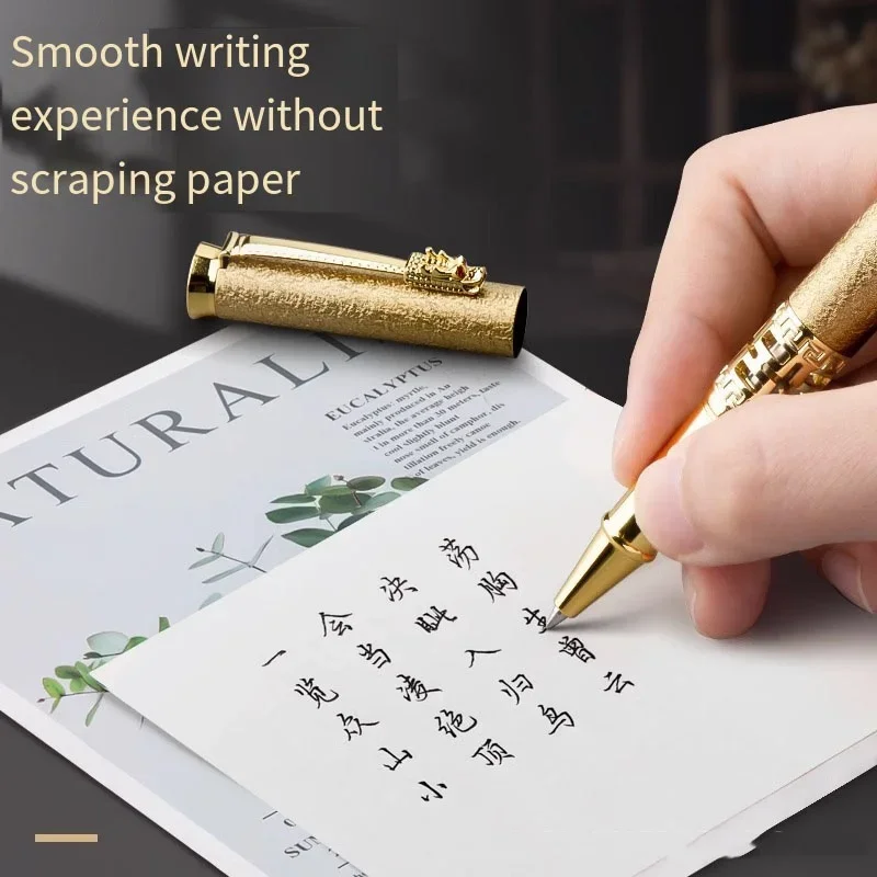 Dragon Year Faucet Advanced Signature Pen Luxury Men\'s Metal Roller Ball Pen Business Office Gift Ballpoint Pen