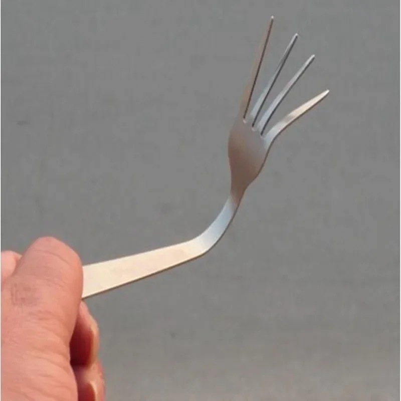 Self Bending Fork 2.0 (Upgraded Version) Mentalism Magic Tricks Gimmick Close-Up Street Stage Magic Props Comedy Accessories