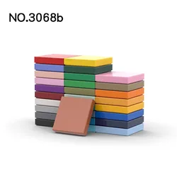 20Pcs MOC Parts 3068 88409 Tile 2 x 2 with Groove Compatible Bricks DIY Building Blocks Particle Kids Puzzle Brain Toy Gift