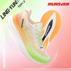 IRUNSVAN LINGYUN TOP1.0 oryginalne trampki do biegania w nocy maraton męskie nylonowe płyta węglowa powolne bieganie oddychające buty do biegania