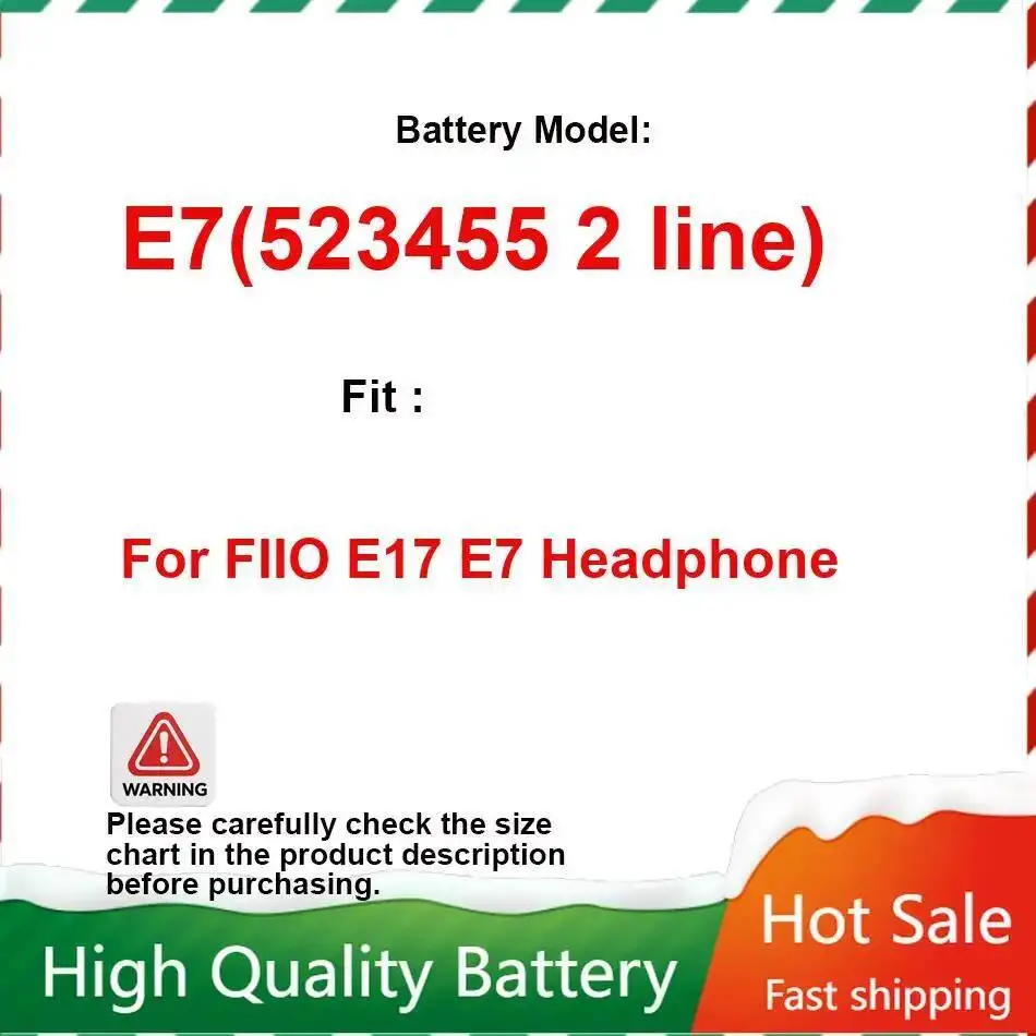 

Для наушников Fiio E17 E7 вкладыши, аккумулятор 523455, 2-линейный сейф