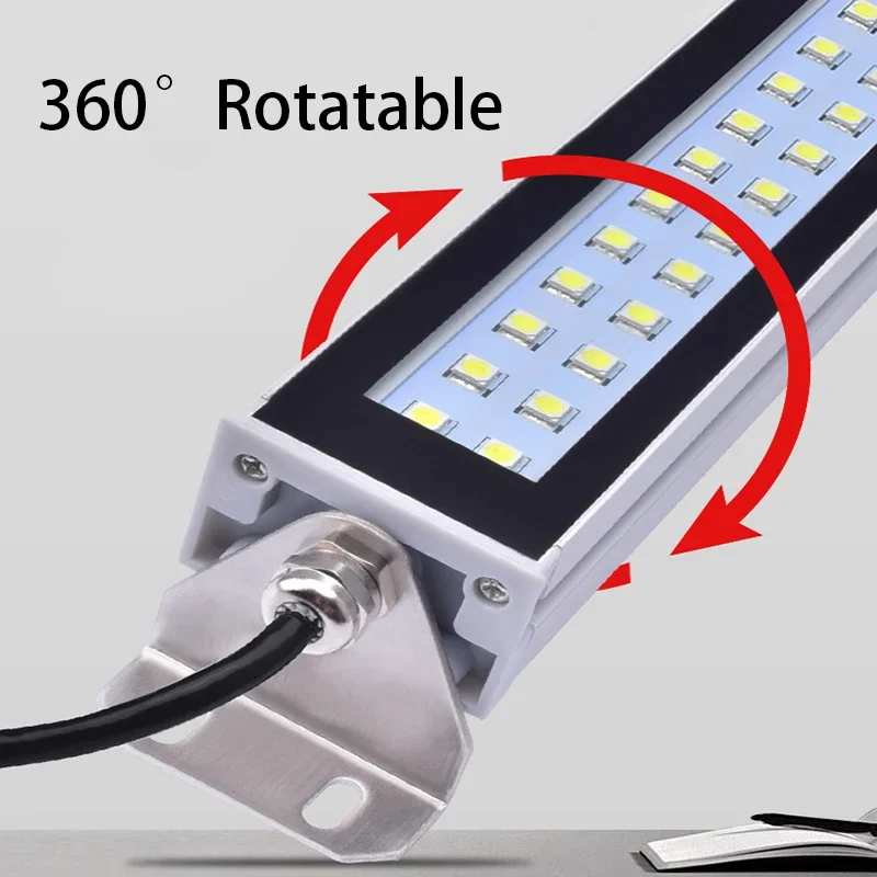 AC 100-230V Machine Tool Lights CNC IP67 Waterproof Oil-proof Explosion-Proof For Lathe Milling Grinder Workshop Lengthen Hot