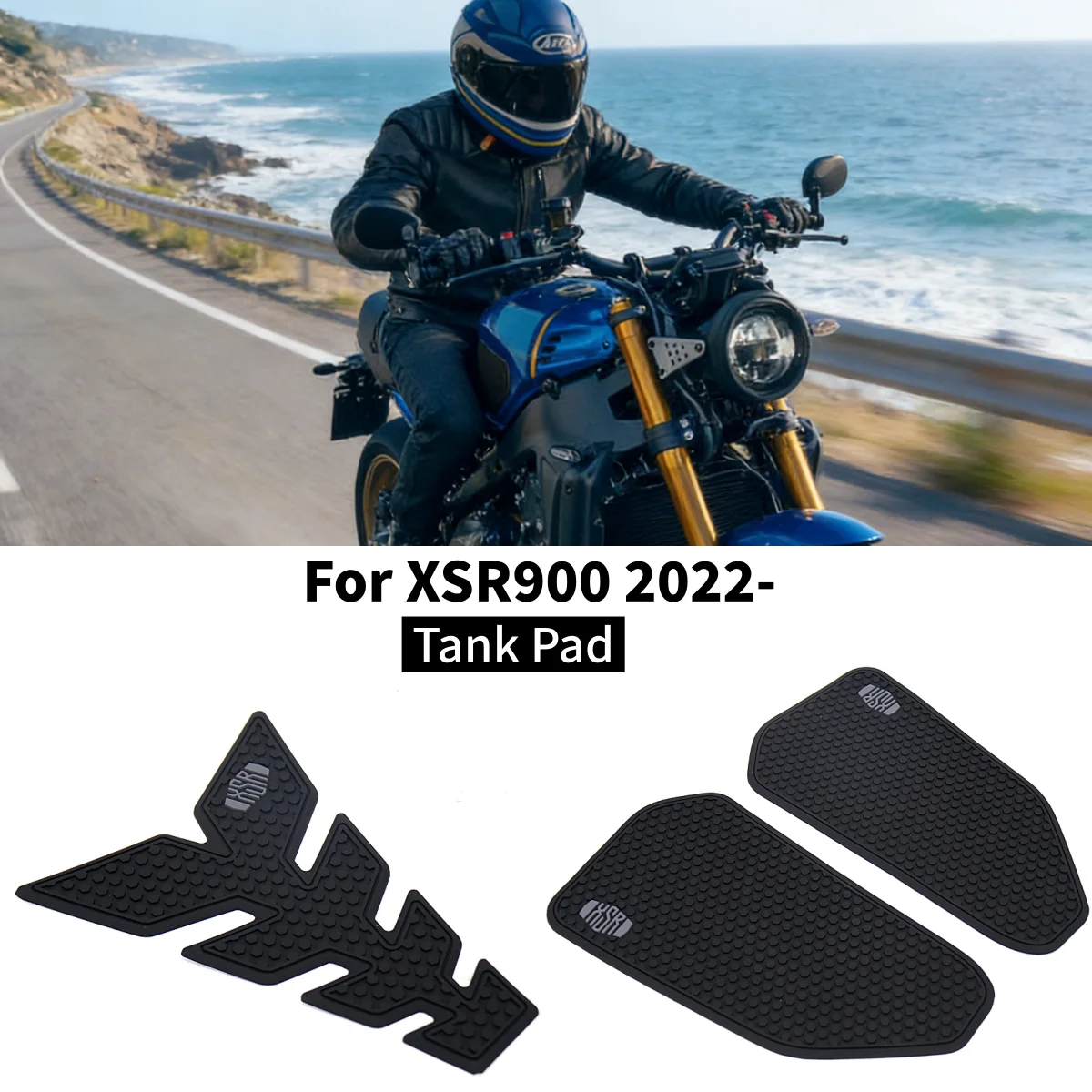 

XSR900 New Motorcycle Rubber Tank Pad Sticker Anti Slip Fuel Tankpad Protector Guard For YAMAHA xsr900 XSR 900 xsr 900 2022 2023