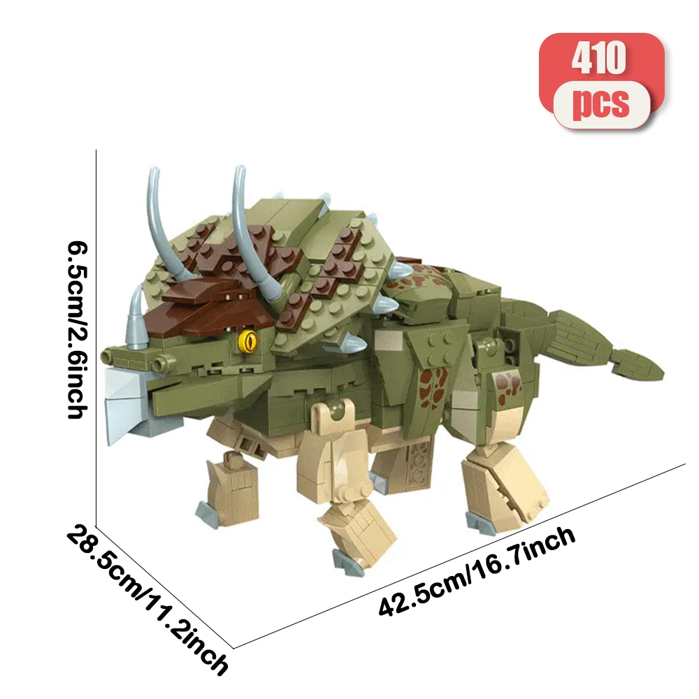 Creative Expert Animal dinosaur Moc Modularize Create Ideas Adorable Building Blocks Bricks Model Educational Toy Gift 410pcs