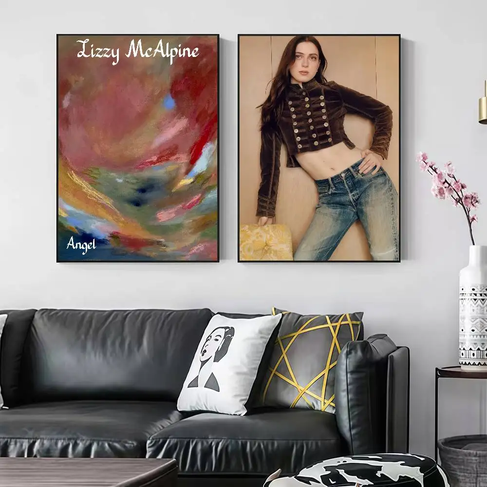 L-Lizzy M-McAlpine Angel Peelable Self-adhesive Poster Stickers Are Suitable For Frameless Wall Decoration In A Room