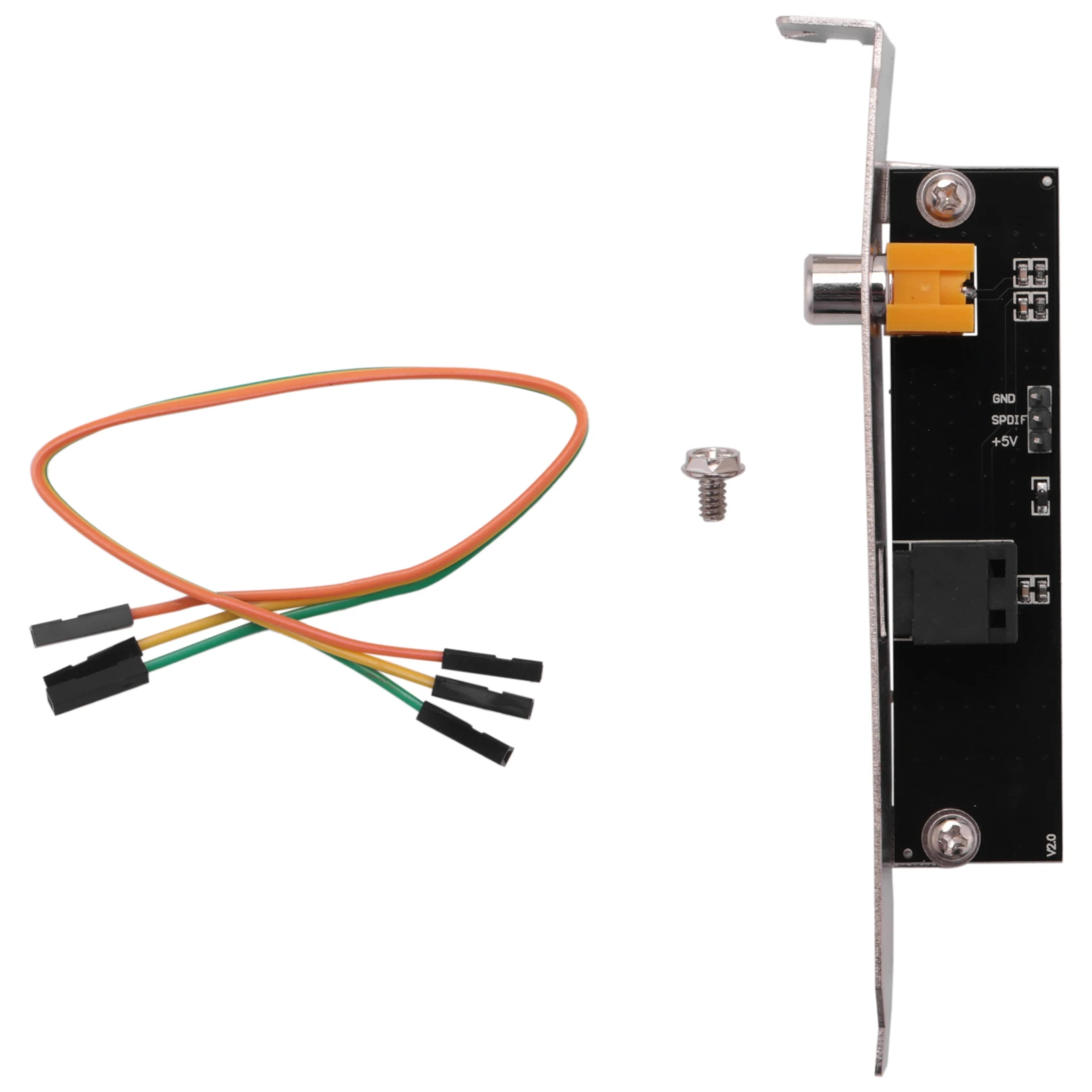 AED7-SPDIF Optical And RCA Out Plate Cable Bracket Digital Audio Output For ASUS Gigabyte MSI Mother Board