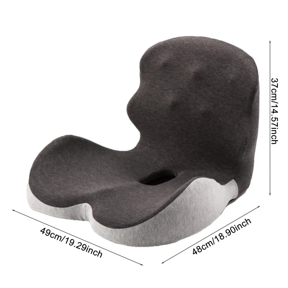 Memory Foam Buttocks Cushion Tailbone Pressure Relief Cushion Memory Foam Seat Cushion for Office Chair Ergonomic for Long