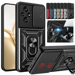 Armor Case For Honor 200 Lite Cover For Honor 200 Pro With Lens Protection With Ring Magnetic Holder Coque Fundas