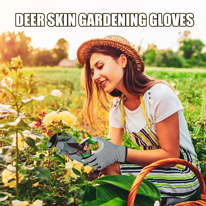 Pixel Panda Gardening Gloves Thorn Proof Garden Gloves Touch Screen Work Gloves Rose Pruning Yard Work Gloves for Pruning