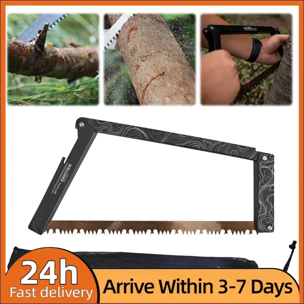 

Складная пила с сумкой для хранения, портативная пила для дерева, складная ручная пила из алюминиевого сплава для кемпинга и походов