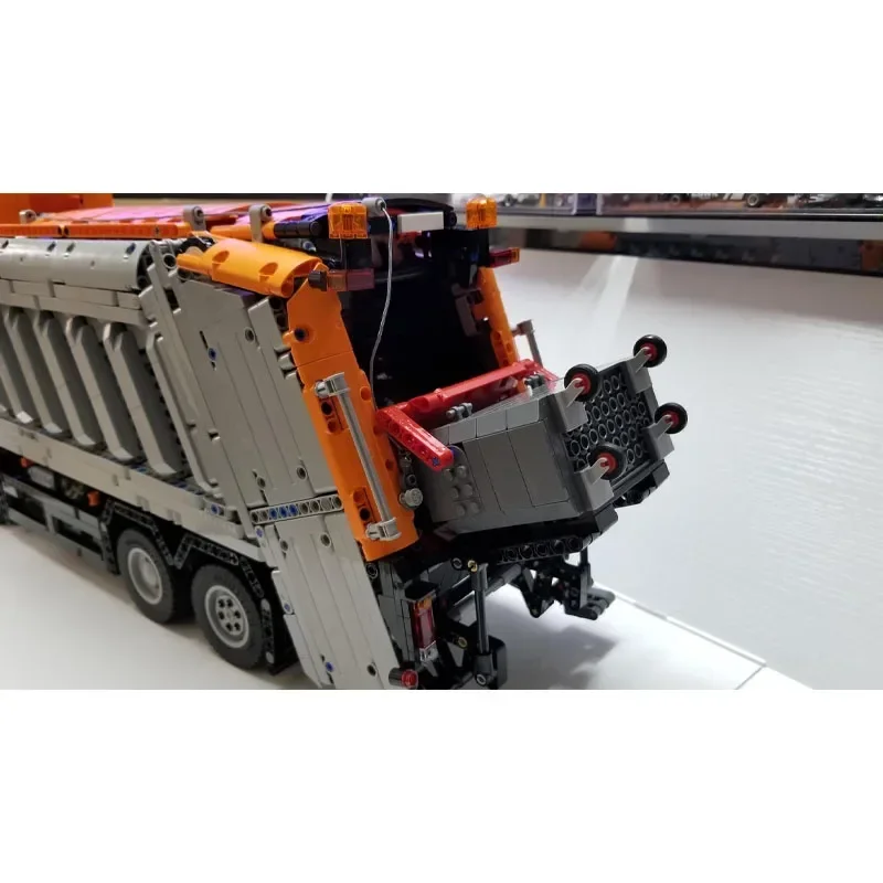 Camión de recolección de basura automático para niños, juguete de bloques de construcción de MOC-92116 RC, modelo personalizado, regalo de cumpleaños, 4845 piezas